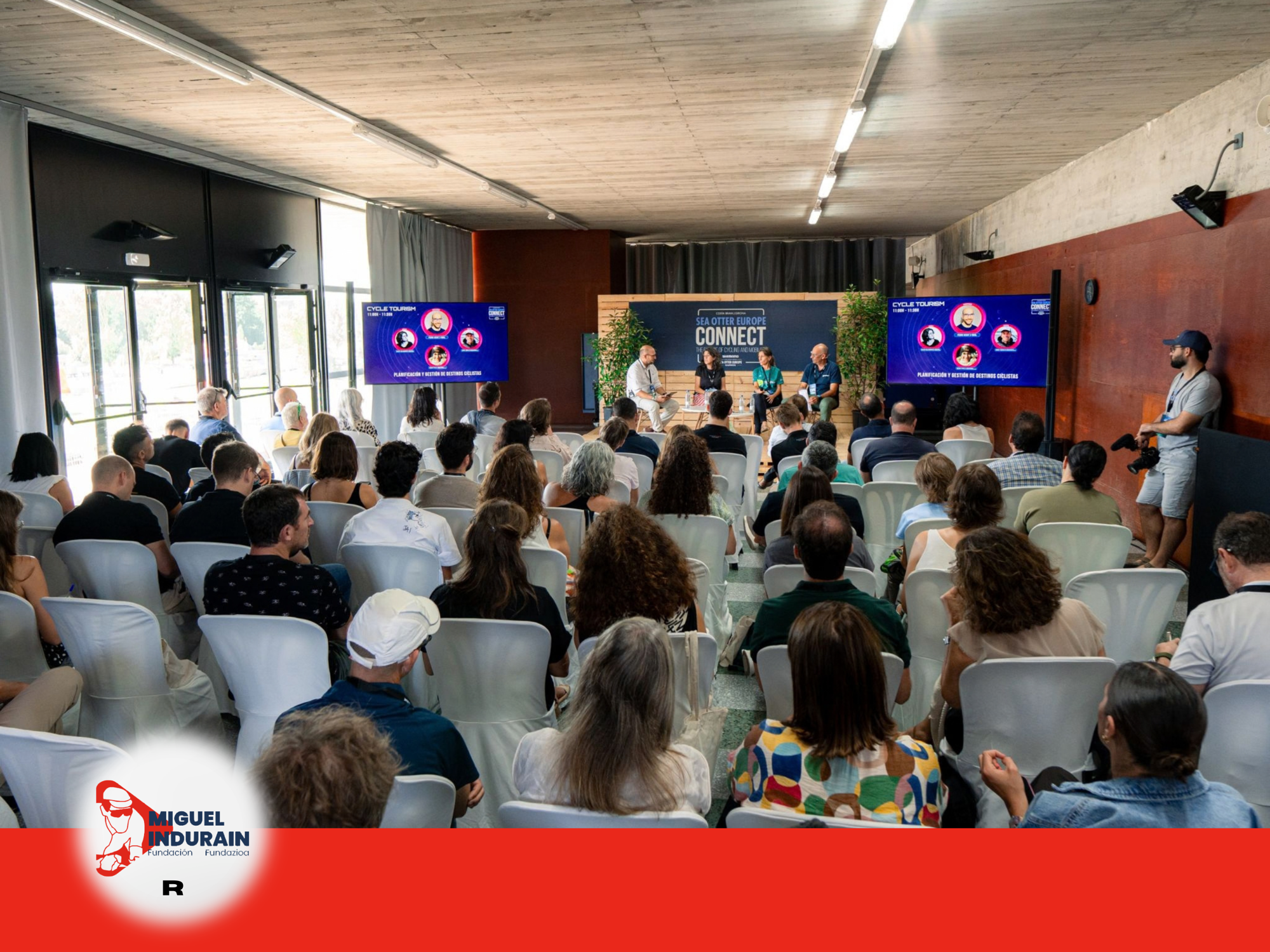 La Fundación Miguel Indurain impulsa en Sea Otter Europe la conexión entre deporte y turismo para promocionar Navarra